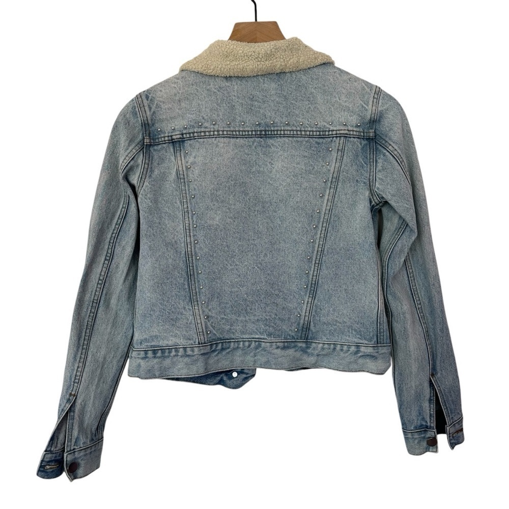 Rebecca Minkoff Clark Denim Jacket With Studs Sz XS - Picture 4 of 7